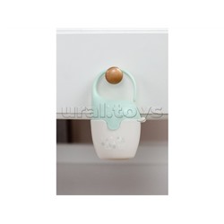 Контейнер для соски-пустышки "Слоник", с пустышкой, зеленый