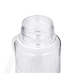 УЦЕНКА Бутылка для воды, 800 мл, 22×10.5 см, с ситом, белая