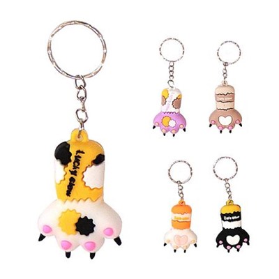 Брелок "Лапка-царапка" пвх Р-KS-23 Гранит