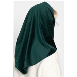Косынка с завязками Велюр (зеленая) КЗВ12-23М
