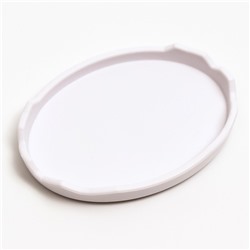 Кормушка для террариума, 8.15×6×1.1 см, белая