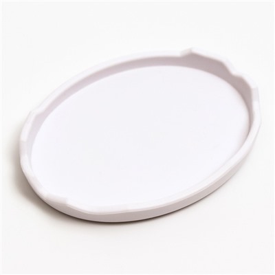 Кормушка для террариума, 8.15×6×1.1 см, белая