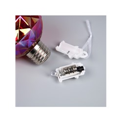 Набор ёлочных шаров «Яркие переливы», 3 шт., d=7 см, 3 LED, от батареек AG13×9, свечение тёплое белое