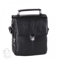 Сумка мужская кожаная 2066BSH black Heanbag