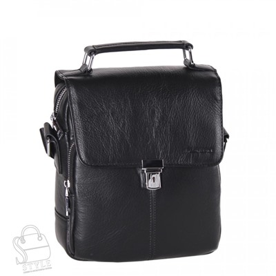 Сумка мужская кожаная 2066BSH black Heanbag