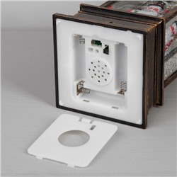 Светодиодная фигура «Дед Мороз и заяц» 10.5×27×10.5 см, пластик, батарейки ААх3 (не в комплекте), USB, свечение тёплое белое