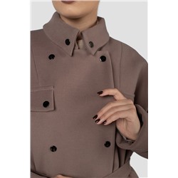 01-12074 Пальто женское демисезонное (пояс)