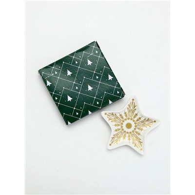 Подставка для чайных пакетиков новогодняя «Снежинка», 8.7×8.7 см