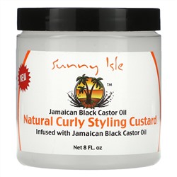 Sunny Isle, Jamaican Black Castor Oil, Natural Curly Styling Custard, 8 fl oz