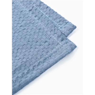 Плед вафельный «Этель» Waffle, 150×240 см, синий, вафля 195 г/м²