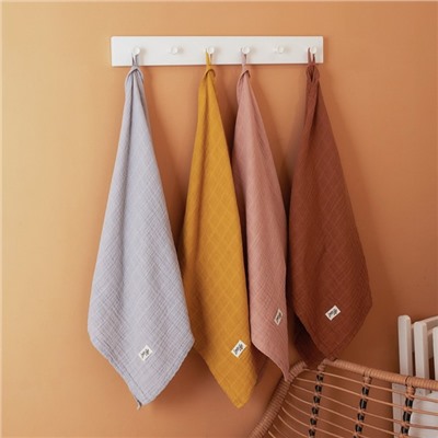 Полотенце муслиновое LoveLife, 50×90 см, 100% хлопок, 3-сл, 180 г/м², цвет «горчица»