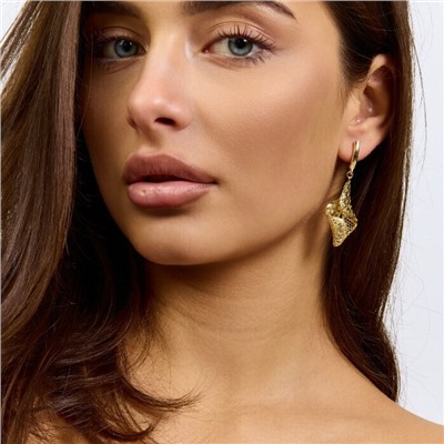 Серьги с подвеской ювелирная бижутерия Итальянское золото (покрытие желтое 14к) , арт.217.436