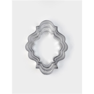 Формы для печенья «Рамка для фото», набор 4 шт., нержавеющая сталь, серебристые