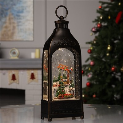 Фигура светодиодная «Новогодняя елка», 36×12.8×6.5 см, музыка, батарейки ААх3 (не в комплекте), USB, свечение тёплое белое