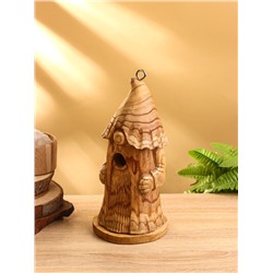 Скворечник подвесной «Гномик старец», 14×14×30 см, дерево