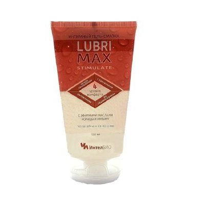 Возбуждающий интимный гель-смазка на водной основе Lubrimax Stimulate - 75 мл.