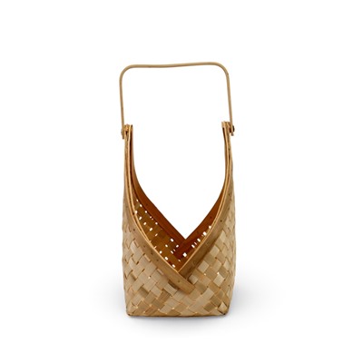 Корзина плетёная для хранения Lon, с ручкой, ива, цвет натуральный, набор 2 шт.