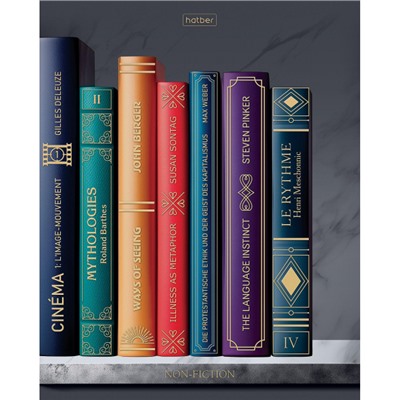 Тетрадь  48л клетка soft-touch "Золотые страницы" скруг.углы (094279) Хатбер