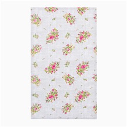 Набор кухонных полотенец Доляна Roses on linen 35×60 см - 3 шт., 100% хлопок, рогожка 164 г/м²