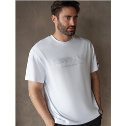 Свободная футболка  с авторским принтом