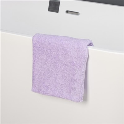 Тряпка для пола Raccoon, 220 г/м², 60×80 см, микрофибра, ультразвуковая обработка края, 2 шт, сиреневая