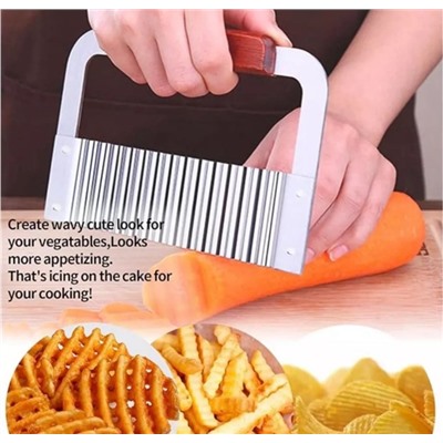 Нож рифлёный для резки овощей #23117803