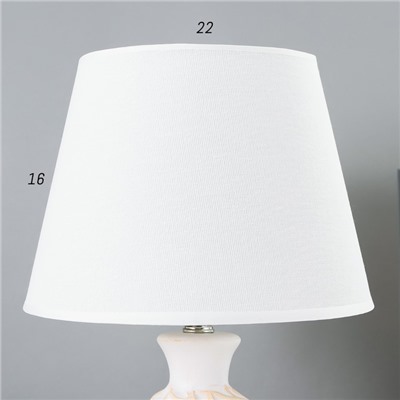 Настольная лампа 16502/1 E14 40 Вт бело-бежевый 22×22×38 см RISALUX