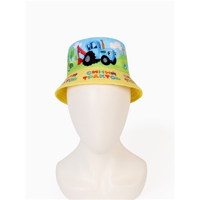 Панама детская, размер 50-52, Синий трактор