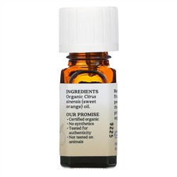 Aura Cacia, чистое эфирное масло, органический сладкий апельсин 7,4 мл (0,25 жидкой унции)