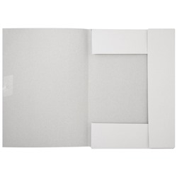 Папка для бумаг с завязками 280г/кв.м мелованная белая LP9128W inФОРМАТ