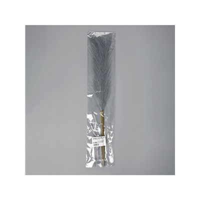 Ветка светодиодная серая, 56 см, 15 LED, от батареек ААх2, свечение тёплое белое