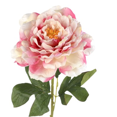 Цветок искусственный Пион 72 см / GT41-22 /уп 80/800/бархатное напыление (Жёлтый)