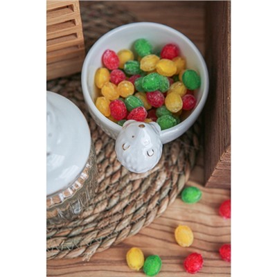 Салатник Доляна «Ёжик в золотом», 300 мл, 12.5×10.2×8.7 см, белый