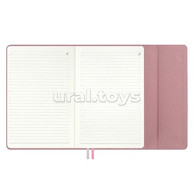 Ежедневник недатированный Escalada, А5, 160 л., Наппа розовый