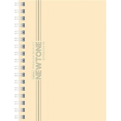 Записная книжка на спирали А6 80л клетка "НЬЮТОН ПАСТЕЛЬ. Лунный камень" (092973) 05058 Хатбер