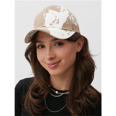 Кепка унисекс твил MINAKU, светло-коричневая, размер 58, хлопок 100%