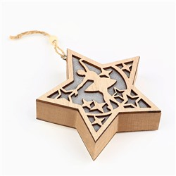 Ёлочная игрушка новогодняя «Балерина», 11.5×11 см