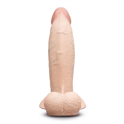 Телесный анальный фаллоимитатор Slipskin 8’’ Girthy - 20,3 см.
