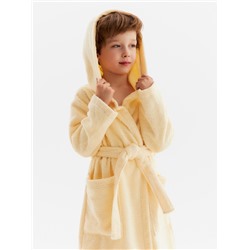 Халат махровый детский «Этель. Динозавр», размер 32, бежевый