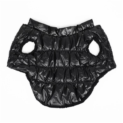 Куртка для собак «Блеск», 3XL (ДС 50, ОГ 68, ОШ 44 см), чёрная