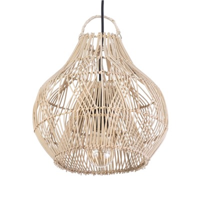 Светильник потолочный из ротанга «Робби», 1×120 Вт, Е27, 30×30×30 см