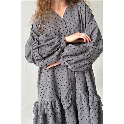 Платье женское  COSY076/03/Серый, черный