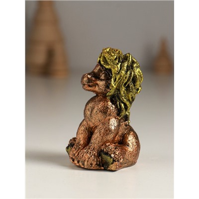 Фигурка полистоун «Лошадь сидящая», 9×6×5 см