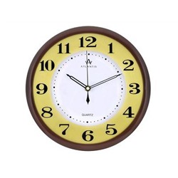 Часы настенные 270x270x30мм Atlantis D764A brown