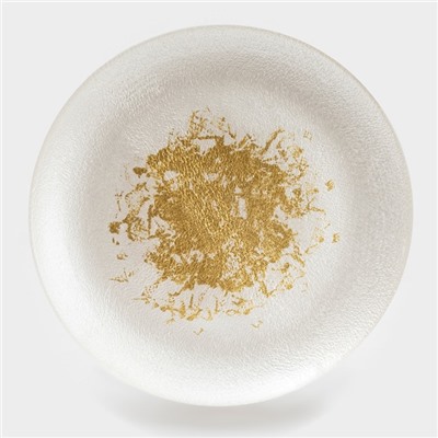 Тарелка подстановочная «Гладь», d=27 см, стекло, белая