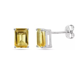Серьги из серебра цитрин, Опера