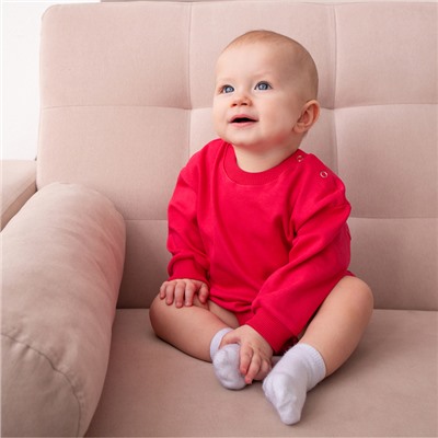 Свитшот - комбинезон детский MINAKU, рост 56-62 см, малиновый