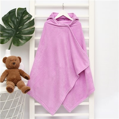 Полотенце - уголок LoveLife «Зая», 70×140 см, микрофибра, фиолетовое