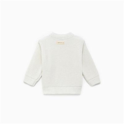 Джемпер вязаный Крошка Я, рост 74-80 см, цвет молочный