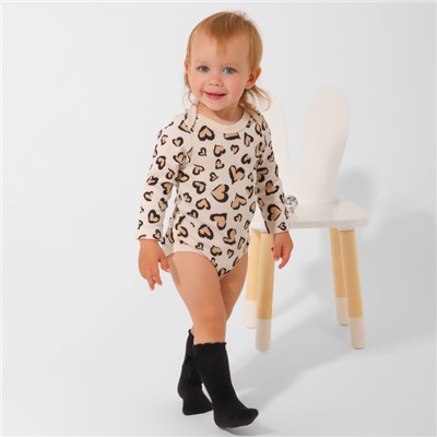 Боди с длинным рукавом «Крошка Я» Leo love, рост 74-80 см